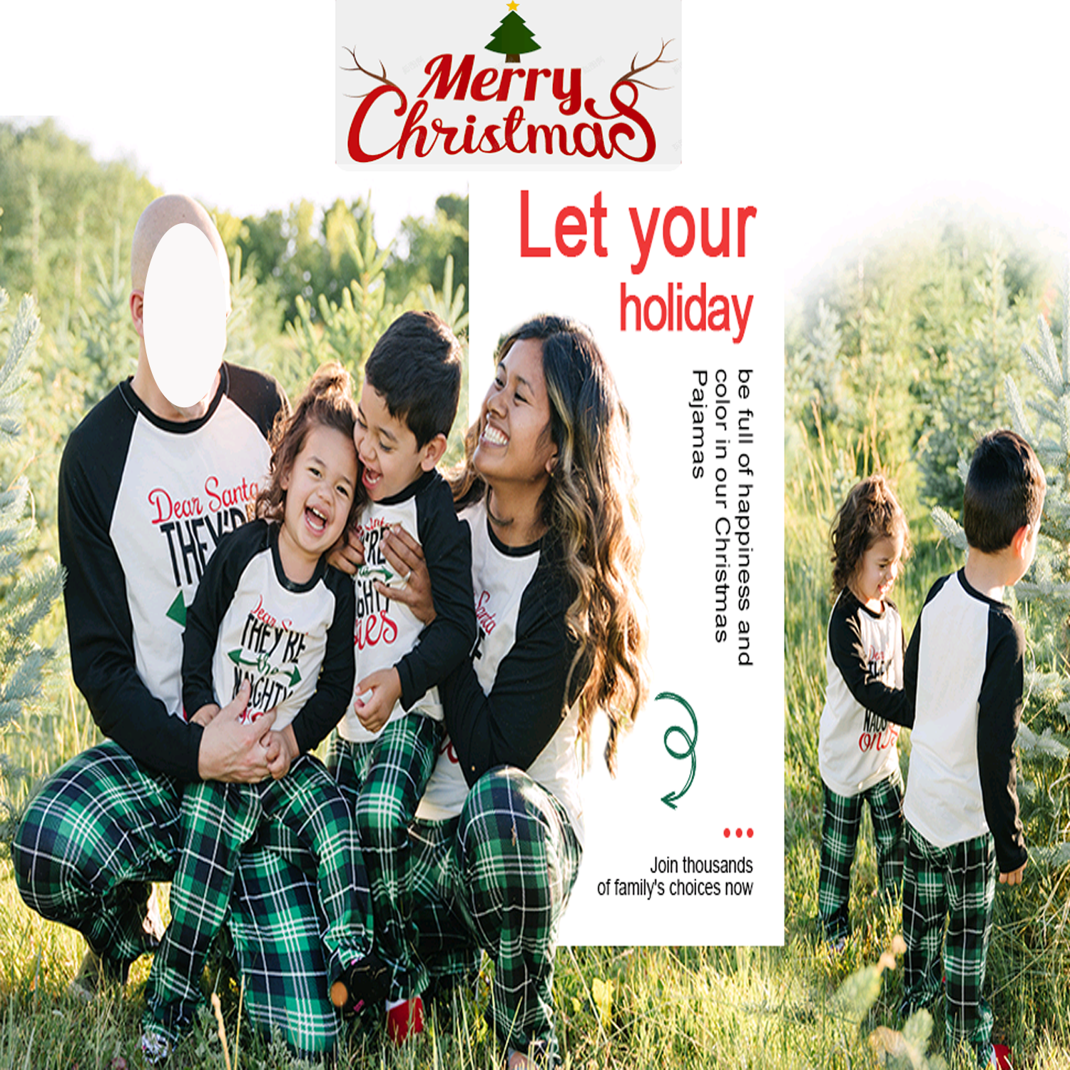 Caitzr Hot Matching Christmas Pajamas For Family Pajamas For Women Set ...