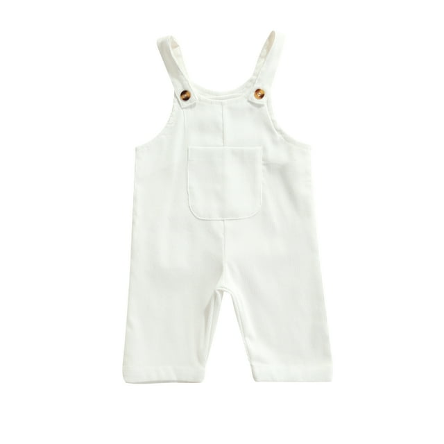 Caitzr Newborn Baby Boy Girl One Piece Button Suspender Overalls ...