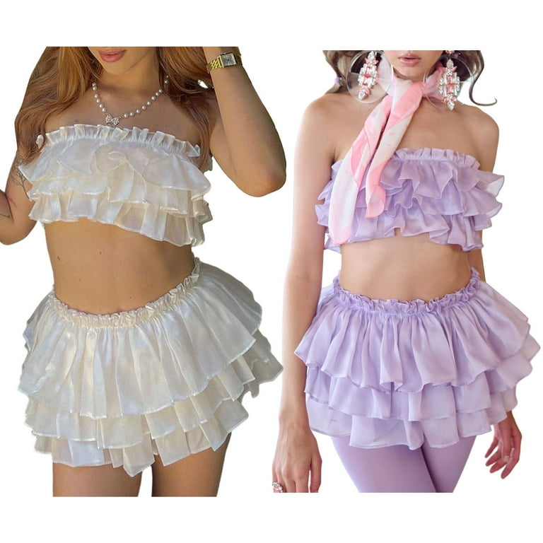 Bandeau and skirt set sale