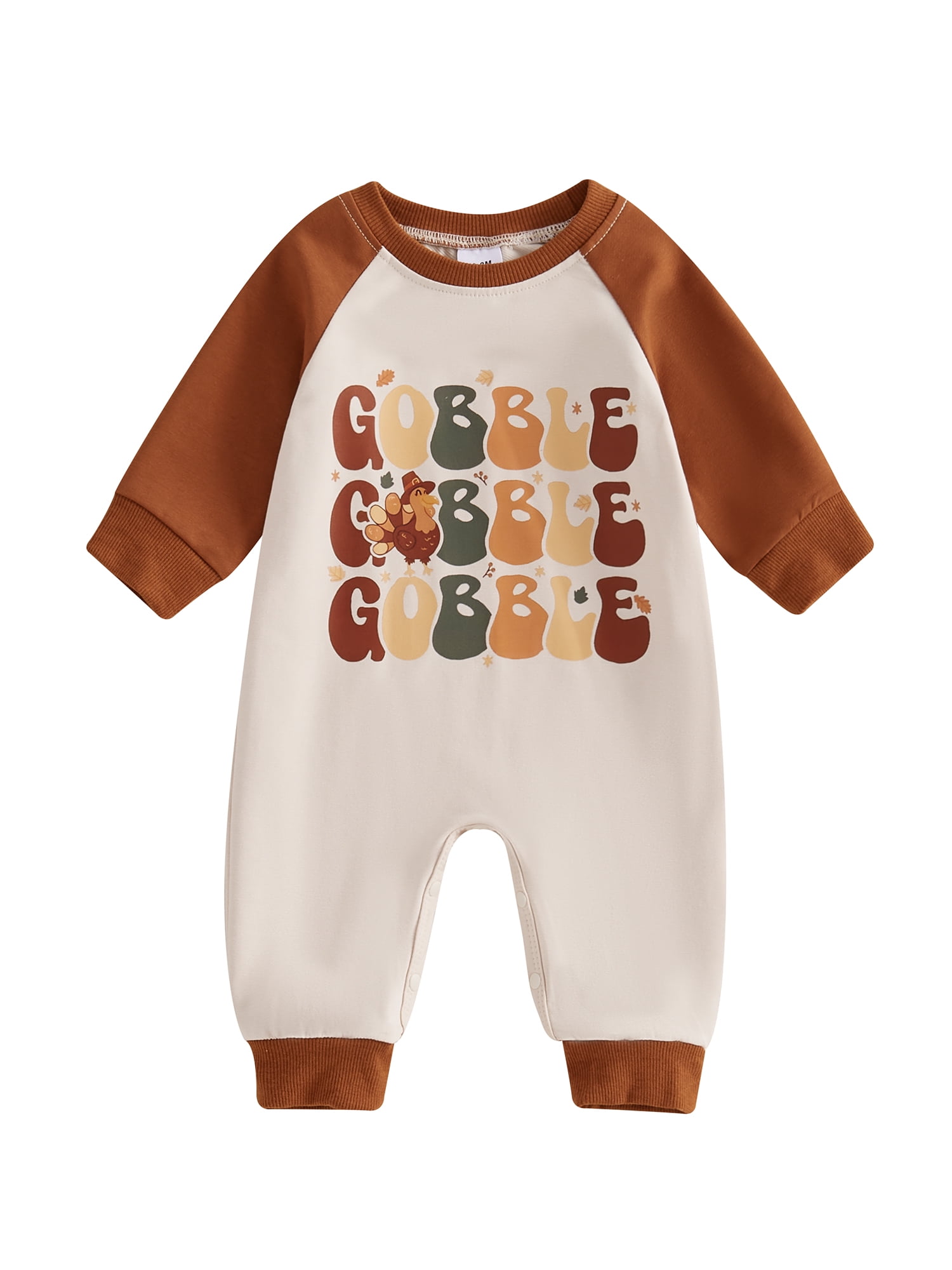 Caitzr Thanksgiving Baby Boy Girl Outfit Turkey Jumpsuit Romper Newborn ...