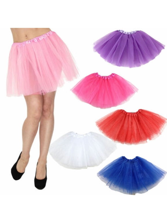 Women Girls Princess Ballet Tulle Tutu Organza Lace Skirt Costume Party Mini Skirt