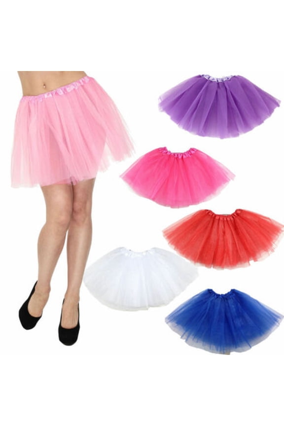 Women Girls Princess Ballet Tulle Tutu Organza Lace Skirt Costume Party Mini Skirt