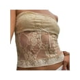 thumbnail image 1 of Caitzr Women Y2K Backless Crop Top Vintage Sexy Tie Up Lace Tube Camisole Tops Summer Cute Mini Vest E-Girl Streetwear, 1 of 5
