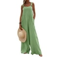 thumbnail image 1 of Caitzr Women's Casual Loose Sleeveless Jumpsuits Long Baggy Pants Rompers Jumpsuits with Pockets, 1 of 7