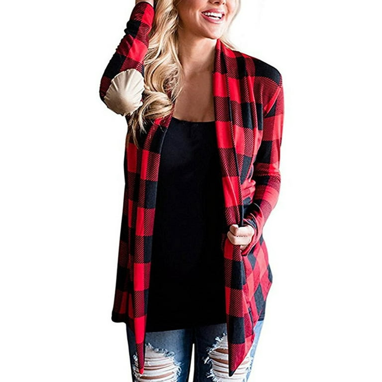 Buffalo plaid snap best sale cardigan