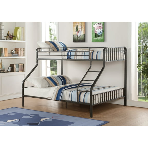 Caius Gunmetal Finish Twin Xl/Queen Bunk Bed