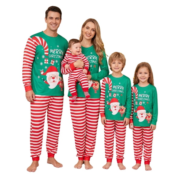 Caixia Christmas Family Pajamas Christmas Family Matching Pajama Set Long Sleeve Top And Pants Great Outfit for Winter Celebrations Soft Lined for Extra Warmth