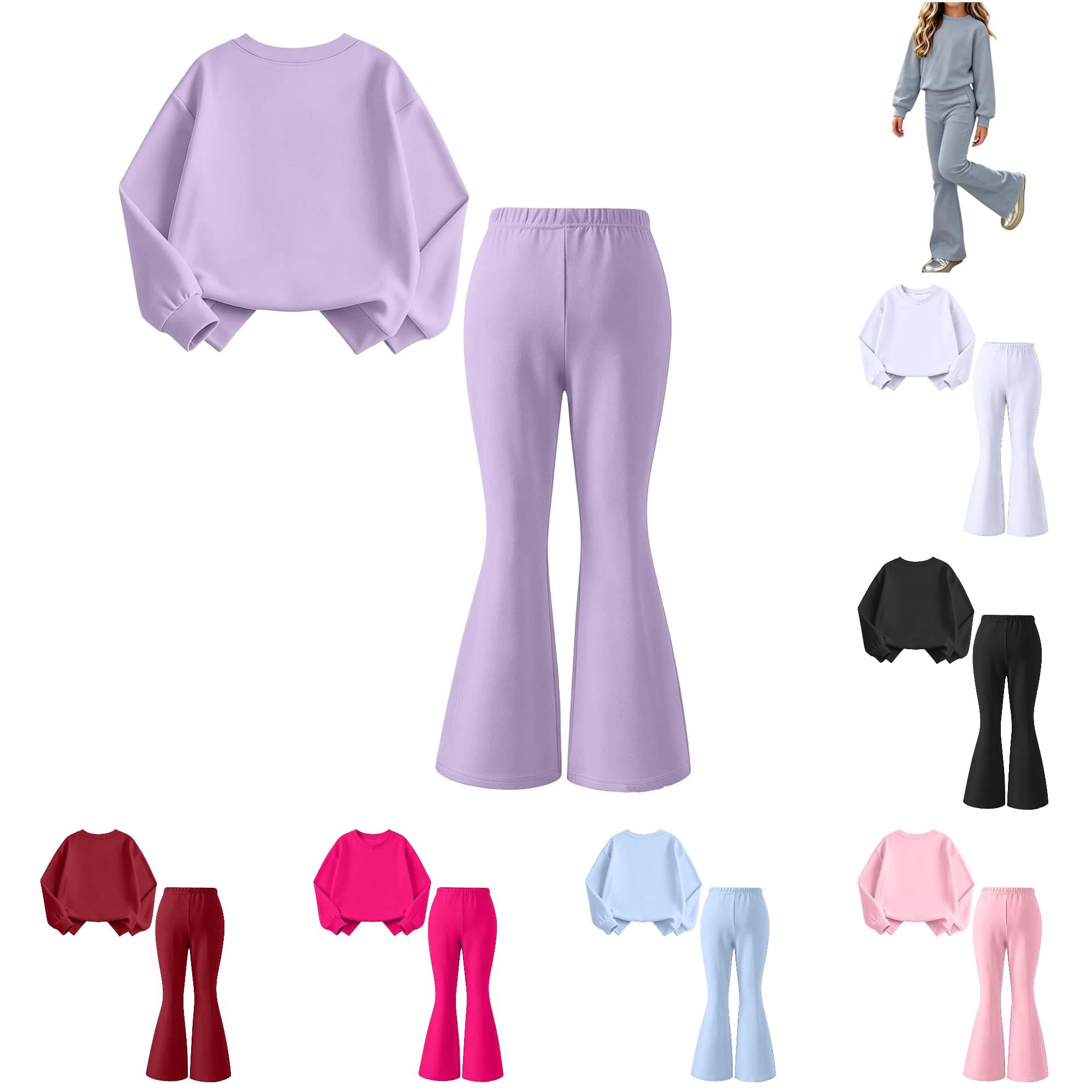 Caixia Cute Girls Casual Two Piece Sweatsuit with Soft Cozy Fabric for ...