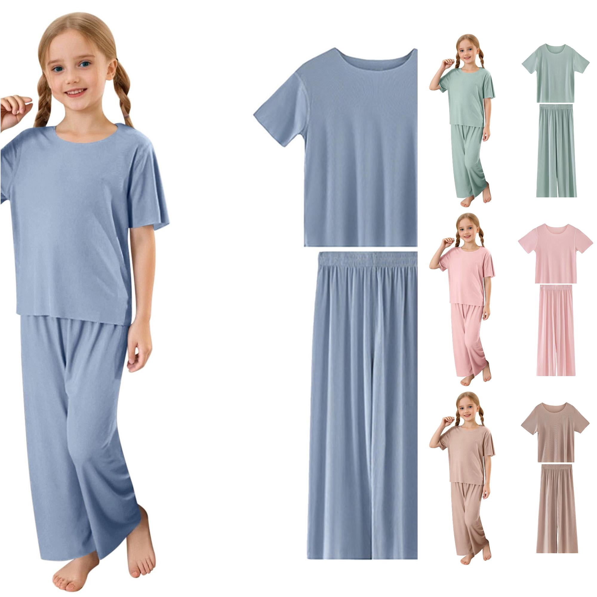 Caixia Cute Girls Casual and Pants Pajama Set with Soft Cozy Fabric for ...
