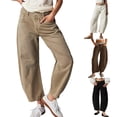 thumbnail image 1 of Caixia Women Wide Leg Jeans High Waist Stretchy Baggy Denim Pants Soft Comfy Jeans with Pockets, Casual Daily Wear Trousers Clothing, 1 of 7
