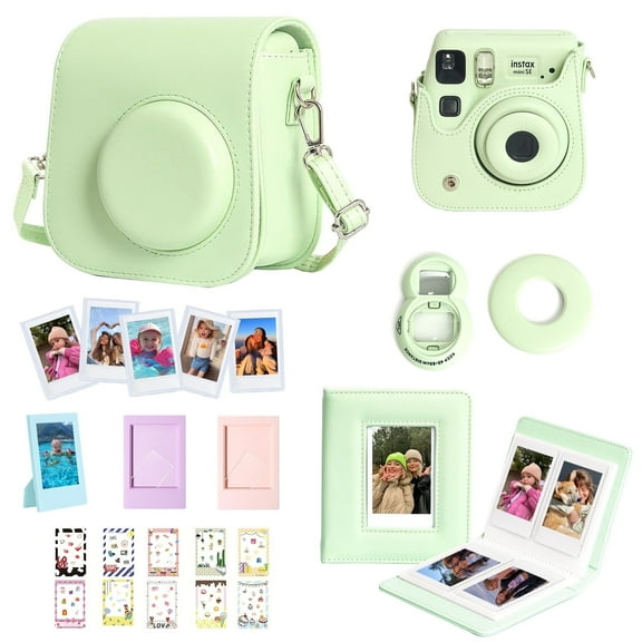 Caiyoule Accessories for Fuji Mini SE/7+/7c/7s Instant Camera, Mini SE Set (Green)