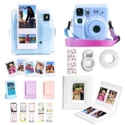 Caiyoule Accessories kit for Fujifilm Instax Mini SE Camera Case with Mini Photo Album and Frames Magnetic Fridge Photo Frame Border Stickers Selfie Mirror Assist Circle
