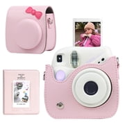 Caiyoule Case for Fujifilm Instax Mini SE/7+ Instant Camera Bag with 64 Pocket Mini Photo Album