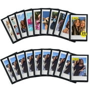 Caiyoule Magnetic Frame, 20 Pack Magnets for Refrigerator, 2.5 x 3.5 Picture Frames，Black