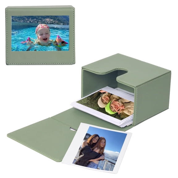 Caiyoule Picture Holder Case for Fuji Wide400/300 Film，for Polaroid I-Type/NOW/OneStep Films-Green
