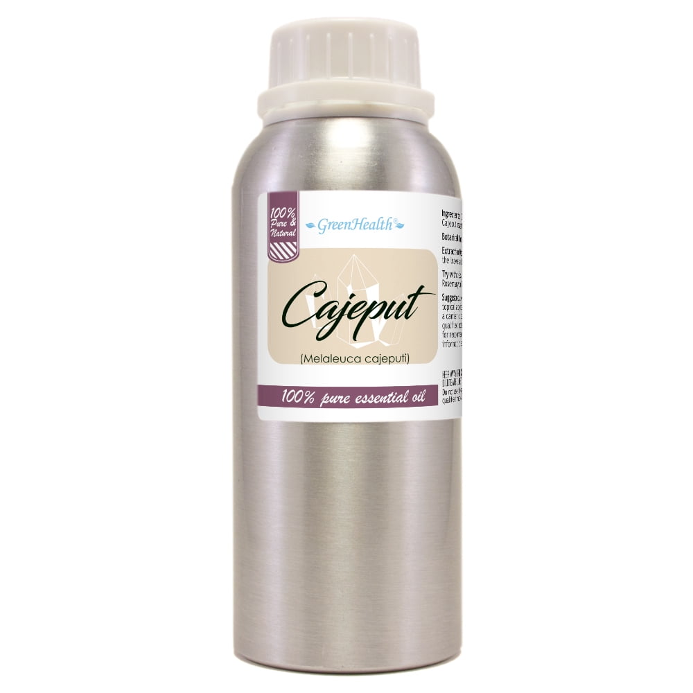 Cajeput Essential Oil 8 fl oz – 100% Pure Melaleuca Cajuputi – Aromatherapy Diffuser Oil – Aluminum Bottle w/ Locking Cap – Soap & Candle Making – GreenHealth