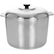 Cajun 14 Quart Stock With Lid - Oven Safe Aluminum Soup - -Free Large With Steamer