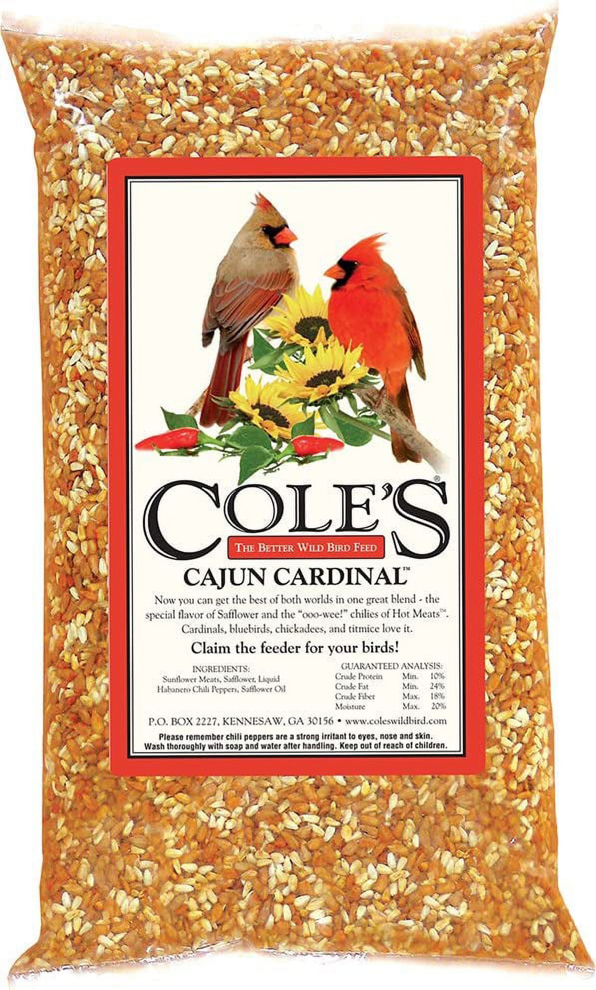 Cajun Cardinal Blend Bird Seed, 10Pound