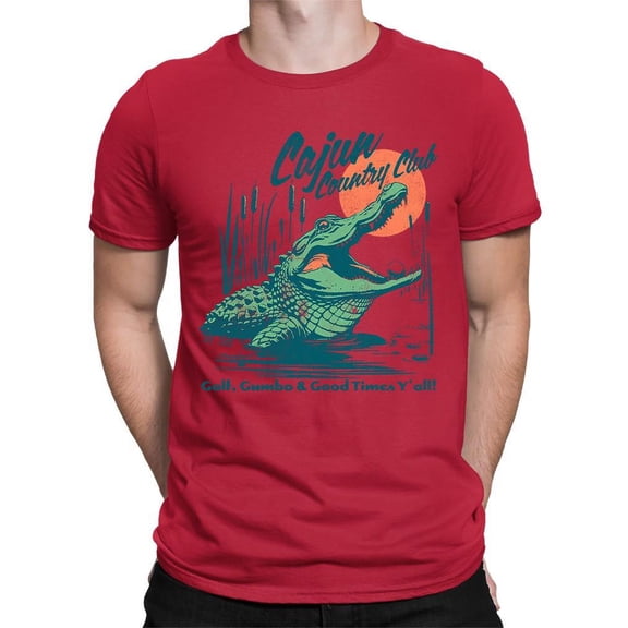Cajun Country Club Alligator Tee T-shirt Color Men's