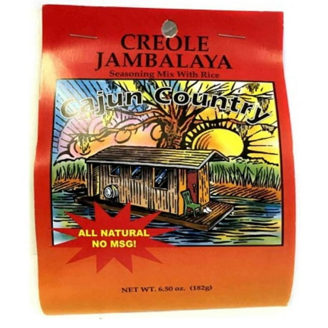 Cajun Country Creole Jambalaya MMF7 Seasoning Mix With Rice, 6.5 Ounce