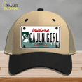 thumbnail image 1 of Cajun Girl Louisiana Novelty License Plate Hat Mesh Khaki|Black, 1 of 1