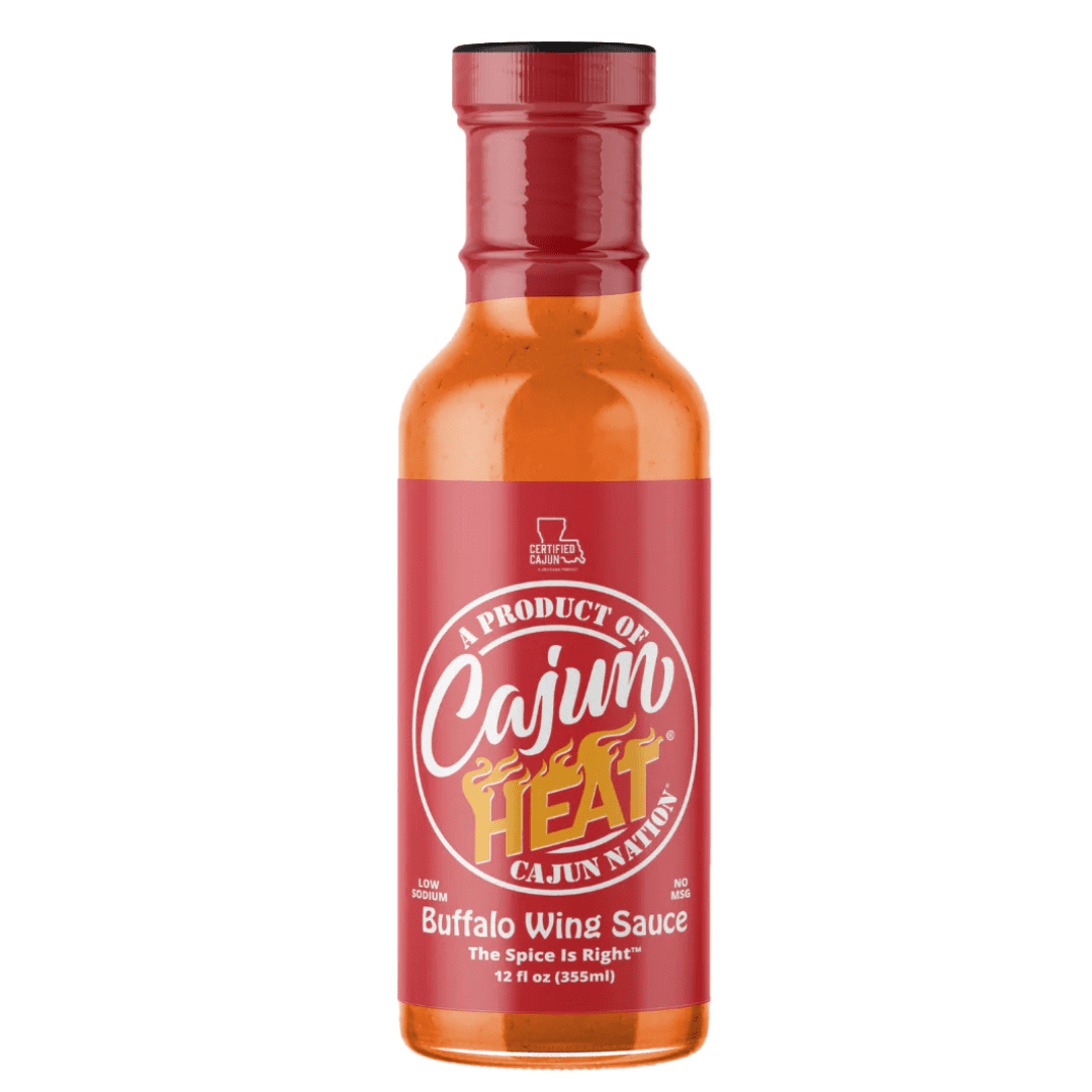 Cajun Heat, Buffalo Wing Sauce, infused with Cajun Nation, Cajun