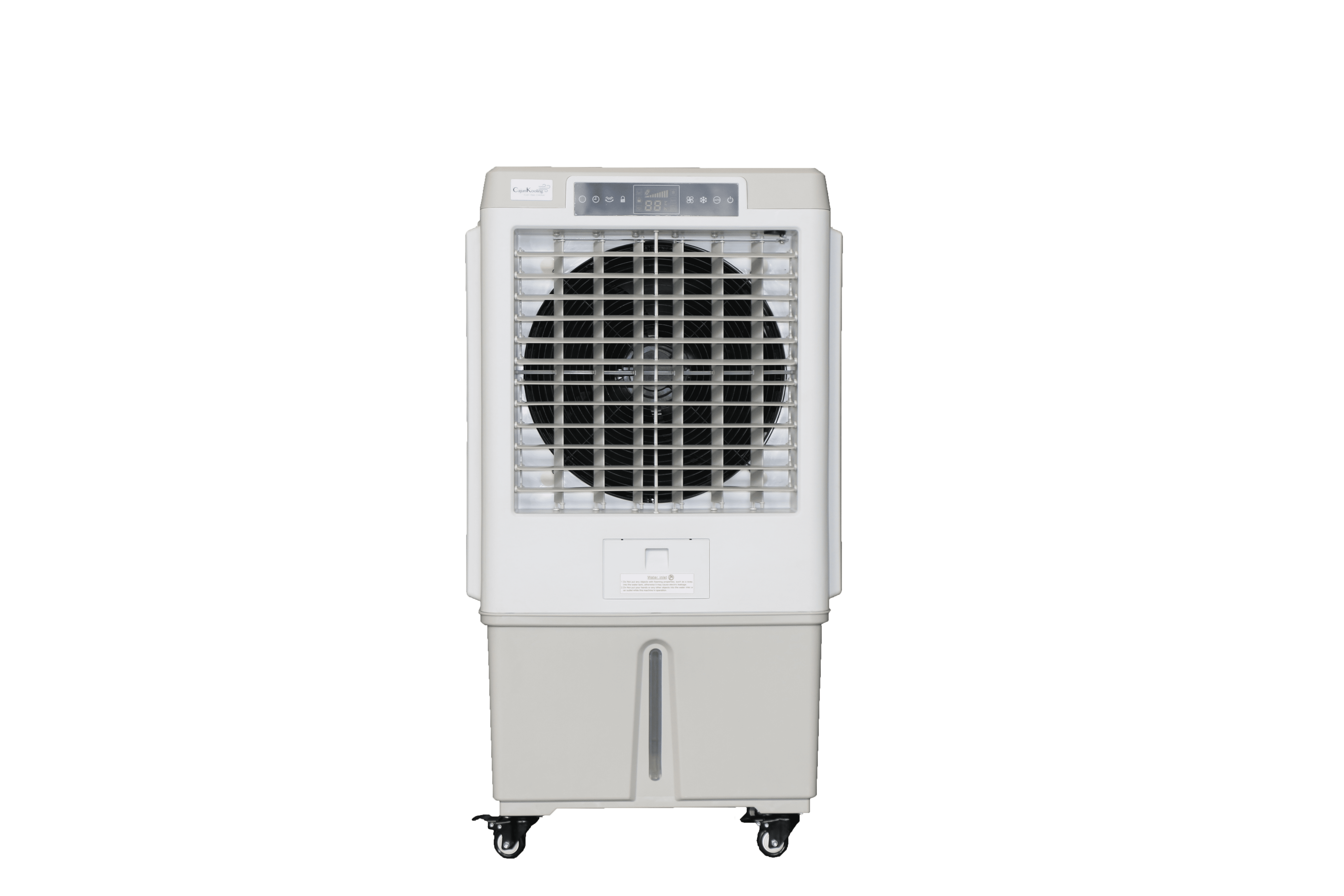 Portable White and Gray Evaporative Air Cooler with Remote Control