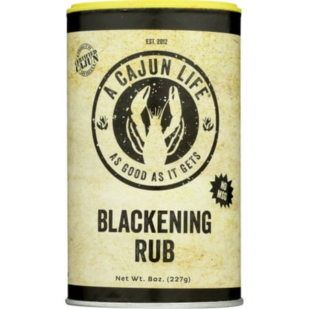 A Cajun Life Blackening Seasoning | Authentic Certified Cajun Blackening Rub, Non-GMO, No MSG, Gluten Free Cajun Blackened Seasoning That's Great On Everything.