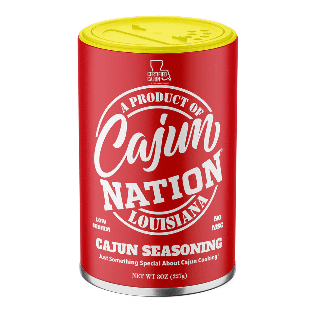 Cajun Nation Low Sodium Cajun Seasoning with No MSG and Gluten Free