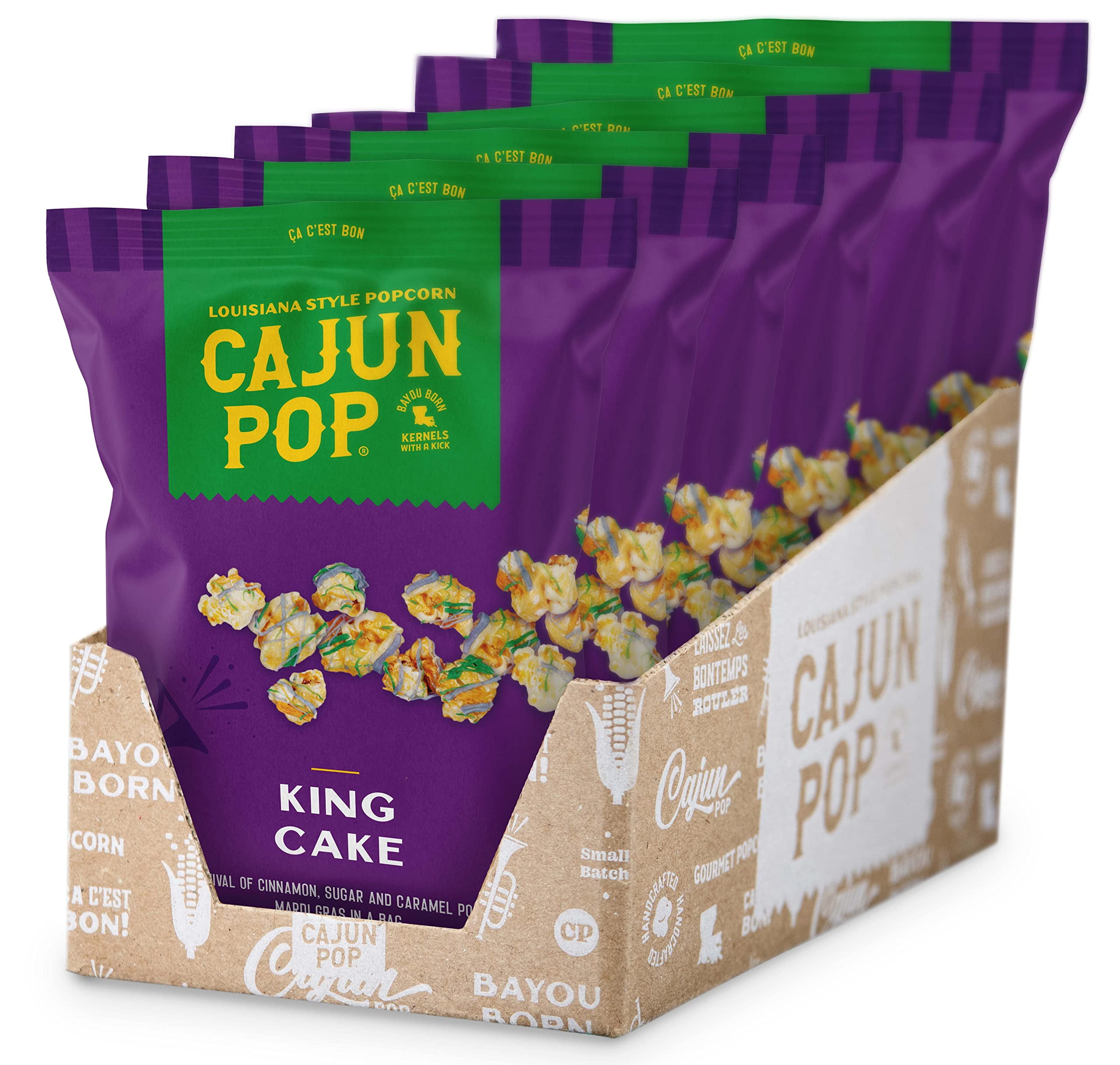 Cajun Pop Gourmet Popcorn OIF8 Flavored Popcorn Already Popped Without