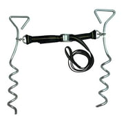 Cajun Tie Downs - Basketball Goal Anchor Tie Down Kit for Secure and Durable Court Setup, Trampoline Anchors, Ground Stakes Heavy Duty Anchor Kit, High Wind Basketball Hoop Anchor