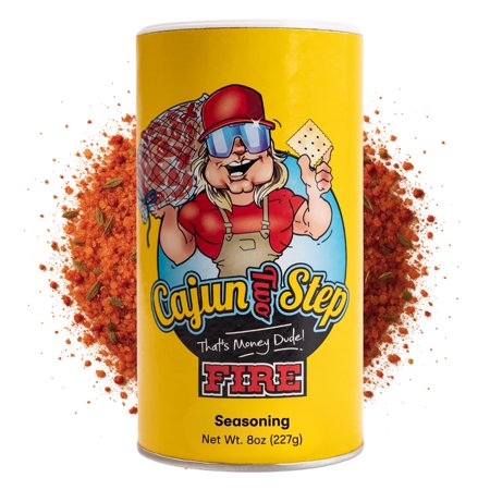 Cajun Two Step Fire 8 oz, All Purpose Seasoning, Low Sodium