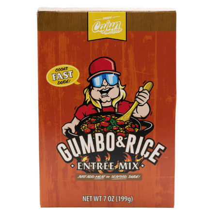 Cajun Two Step New Gumbo 10 Ounce Ready to Eat Box Rice Dinner