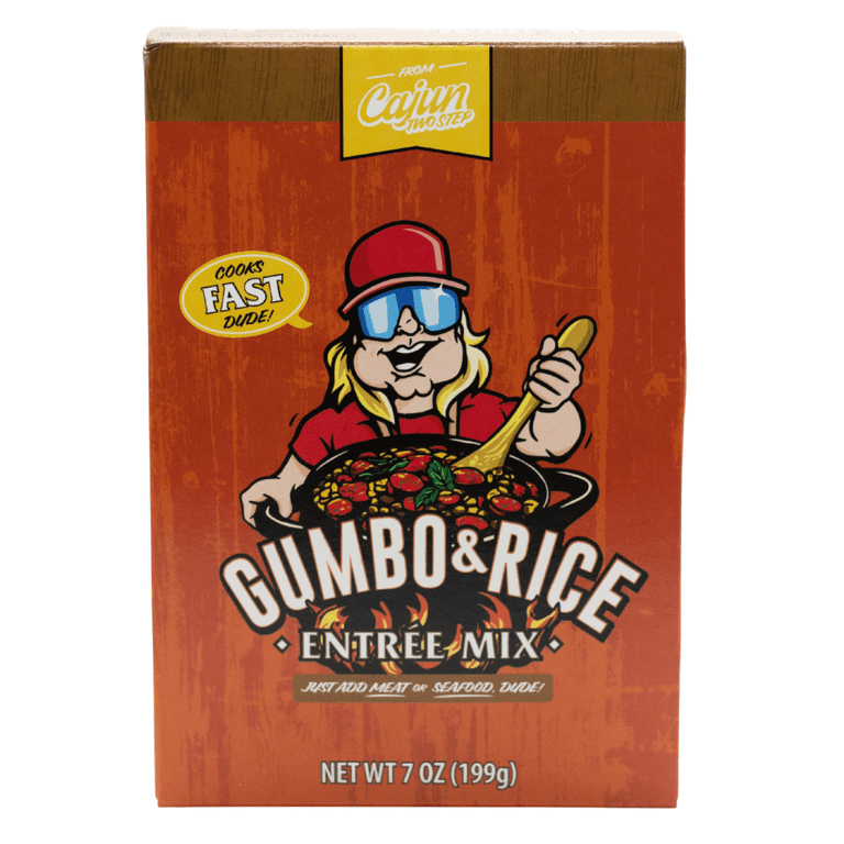 Cajun Two Step New Gumbo 10 Ounce Ready to Eat Box Rice Dinner