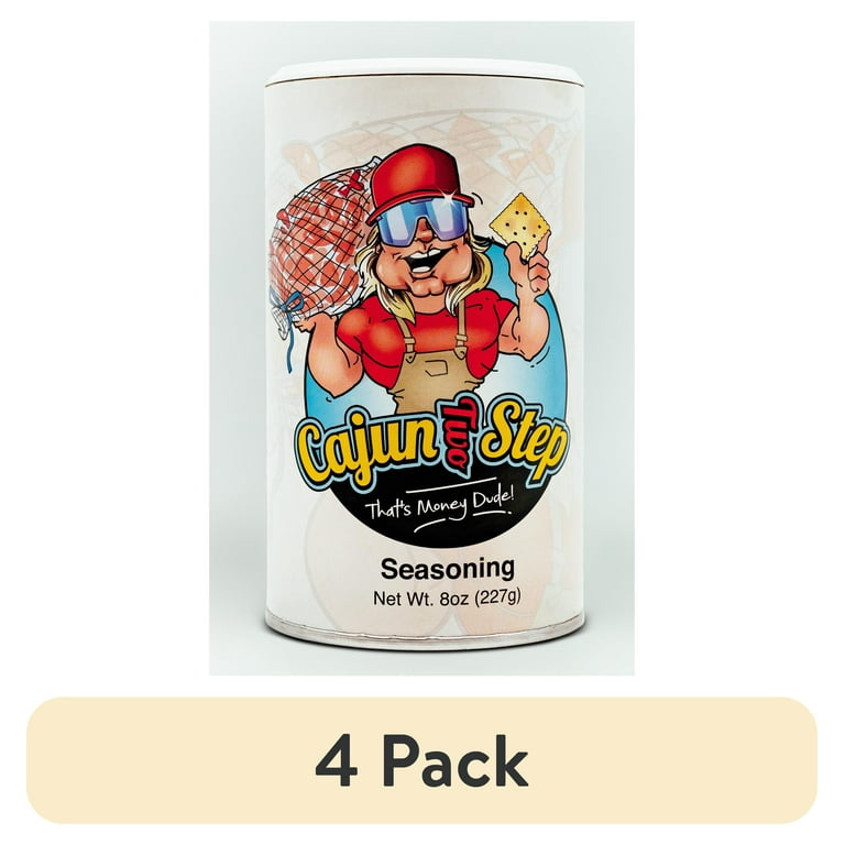 Cajun Two Step Fire 8 oz, All Purpose Seasoning, Low Sodium