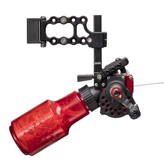 Cajun Winch Pro Bowfishing Reel with Fighting Wheel Brake and Adjustable Durable Ceramic String Guide