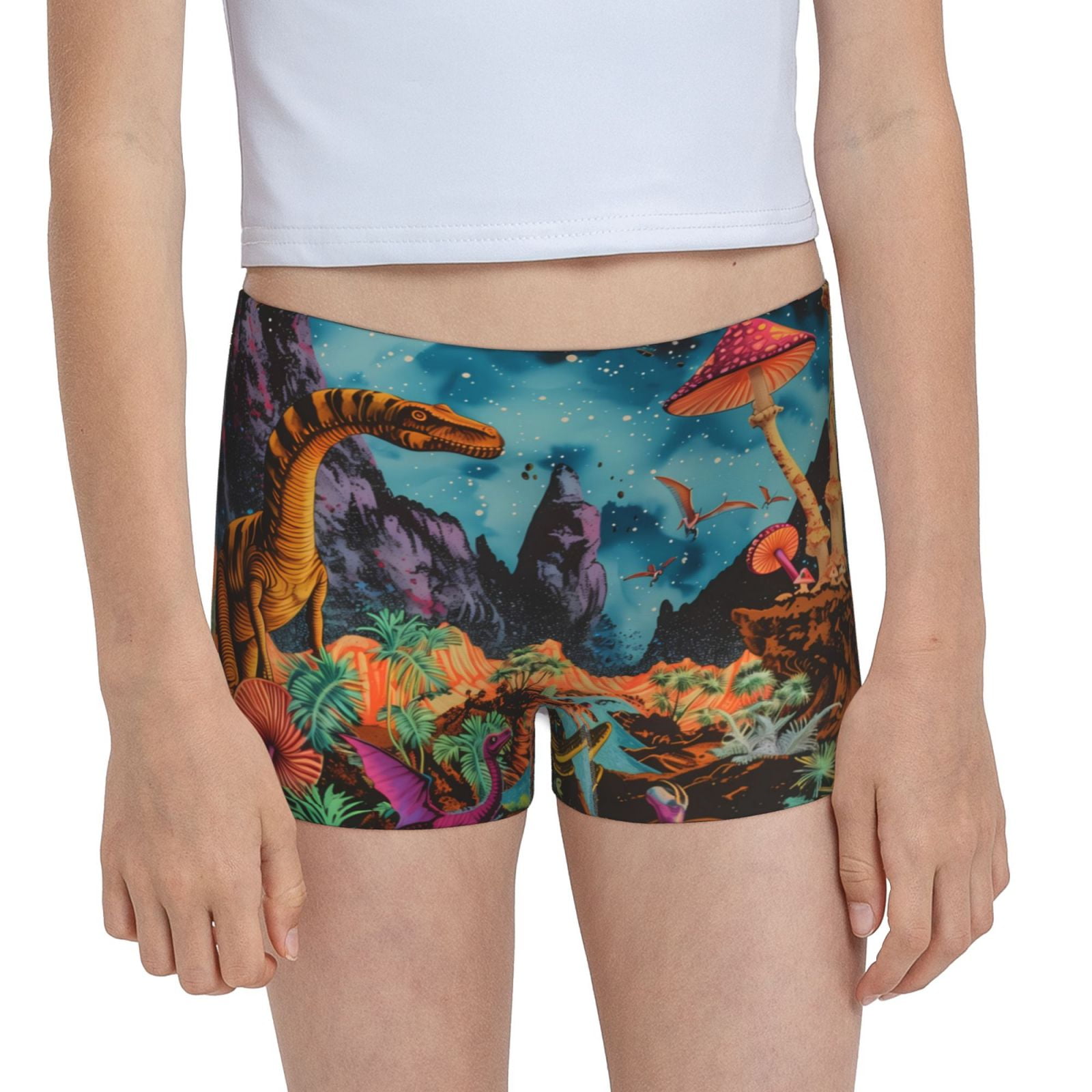 Easygdp Galactic Jungle Dinosaurs Girls Hipster Cotton Underwear Little ...