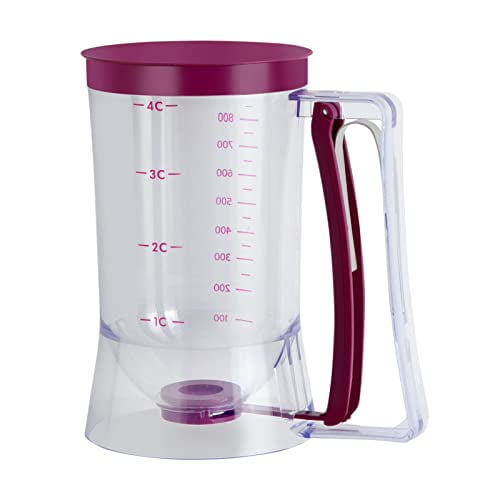 Cake Batter Dispenser for Pancake Cupcake Waffles, Perfect Baking Tool with Measuring Label