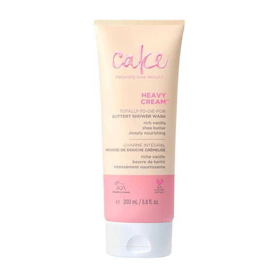 Cake Beauty Heavy Cream Buttery Shower Wash Froth 7 oz (Pack of 2) | Hydrating Moisturizing Body Wash