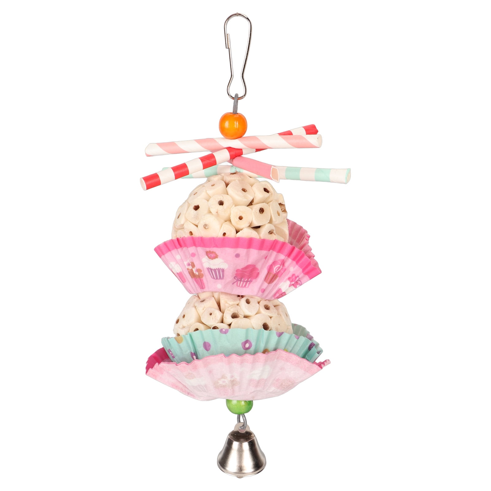 Cake Bird Foraging Toy Edible Soft Boredom Relief Parrot Shredding