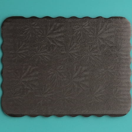 Cake Board - Black Scalloped - Half sheet - 6ct / 12ct