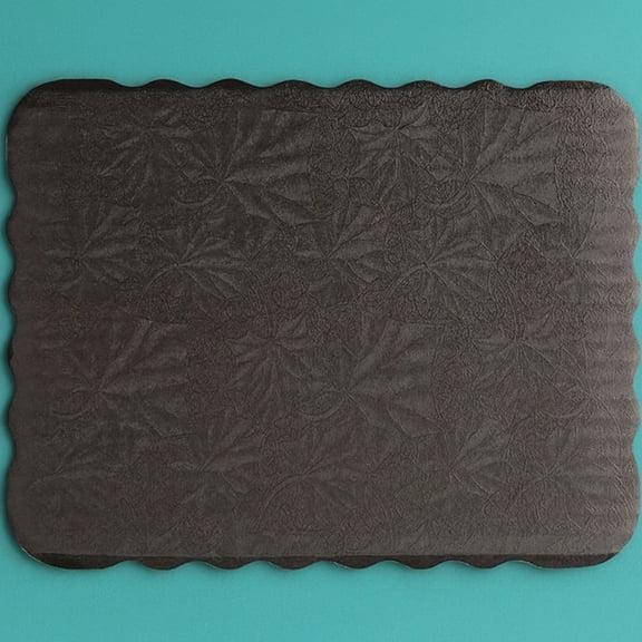 Cake Board - Black Scalloped - Half sheet - 6ct / 12ct