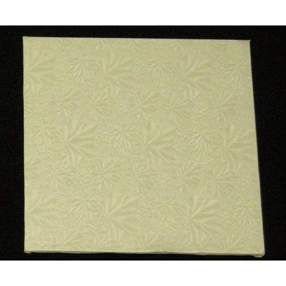 Cake Board, Square White, 1/4" Thick - 10" x 10" - Pack of 12