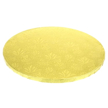 Cake Boards - Sturdy 1/2 Inch Thick Drums - 12 Inch Professional Smooth Straight Edges Silver 3 Pack