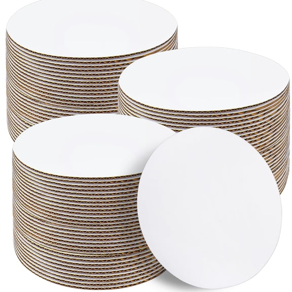 Cake Boards 50 PCS, Cake Boards 10 Inch Round, Cardboard Cake Rounds, Disposable Cake Plates, Food Grade Cake Base Cake Tray Cake Circles, 10 Inch Cake Board White Cardboard Circles Round Base