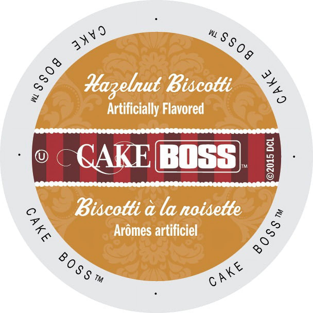 Cake Boss Coffee Hazelnut Biscotti, Single Serve Cup Portion Pack for