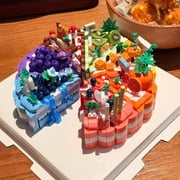 Cake Building Block Toy Set Dreamy Sweetheart Cake 7-in-1 1500 Pieces