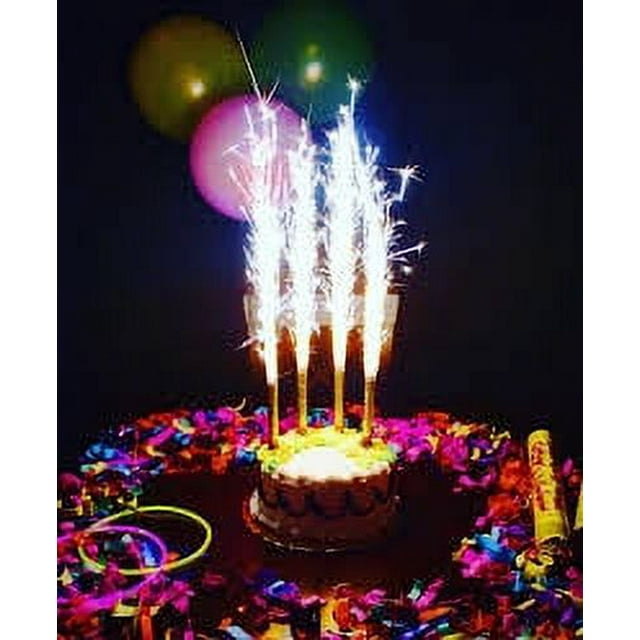Cake Candle Sparkler Firework Safe Smokeless Birthday Candles Fountain Party 20 PCS