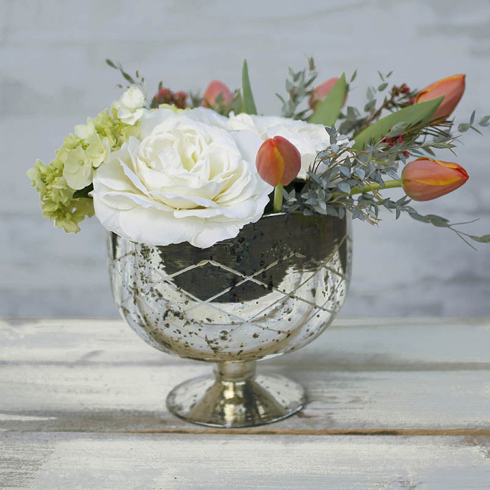 Cake & Candy Displays Mercury Glass Compote Dish Bowl with Pedestal 7. ...