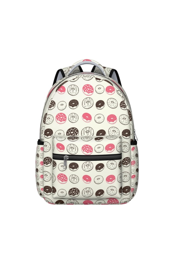 Cake & Candy Themed Ergonomic Student Backpack - Waterproof Exterior with Multiple Pockets for Organized Storage